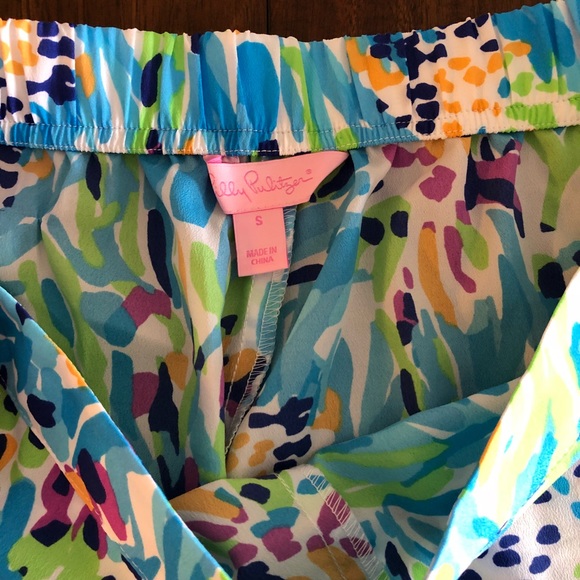 NWOT Lilly Pulitzer Silk Palazzo Pants - Picture 2 of 2